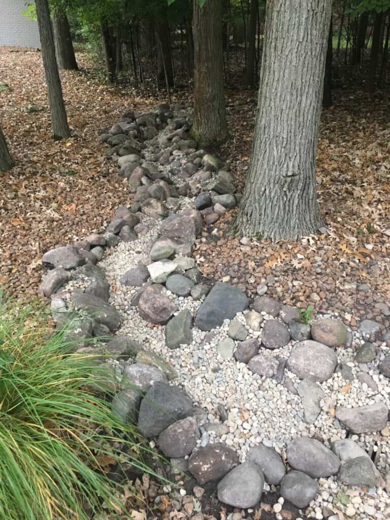 dry creek bed example in Michigan